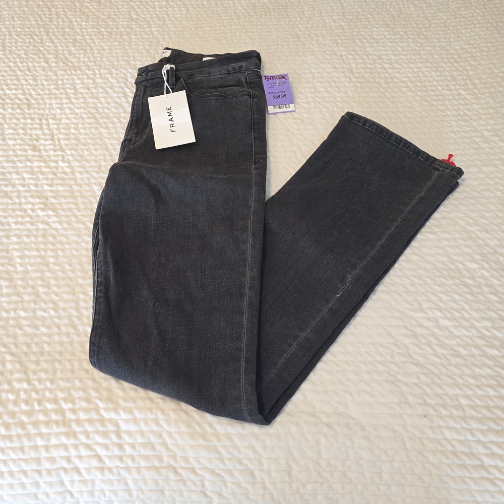 Frame Denim Women's Black Le Mini Boot Jeans